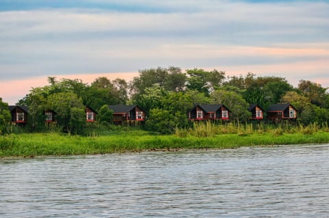 Luxury chalets at Riverside Haven